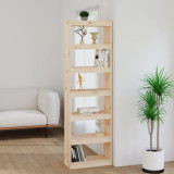 Bibliotecă/Separator cameră, 60x30x199,5 cm, lemn masiv de pin, vidaXL