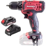 Raider RDP-SCD20S + RDP-R20 - Masina de gaurit si insurubat 44 Nm + Set 1 acumulator si incarcator Li-Ion 20 V 2 Ah