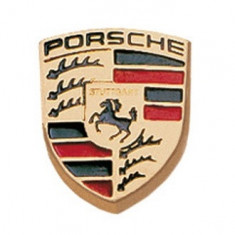 Insigna Crest Oe Porsche Essential 13MM Metal Auriu WAP10705010