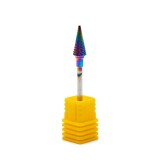 Bit din carbid pentru &icirc;ndepărtarea gelului și ojei semipermanente, XF- Colorful Large Cone ST