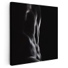 Tablou canvas nud barbat bust pe fundal negru, alb, negru 1326 Tablou canvas pe panza CU RAMA 80x80 cm