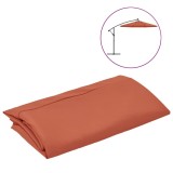 Cumpara ieftin vida XL Panza de schimb umbrela de soare consola, caramiziu, 350 cm