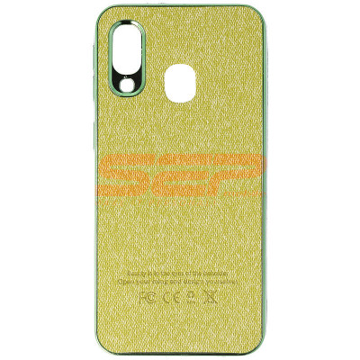 Toc TPU Leather Denim Samsung Galaxy A40 Green foto