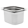 vidaXL Recipiente Gastronorm 2 buc GN 1/2 200mm Oțel Inoxidabil Argintiu 325x265x200mm Tăvi GN Stivuibile Profesionale Bucătărie