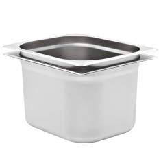 vidaXL Recipiente Gastronorm 2 buc. GN 1/2 200 mm oțel inoxidabil