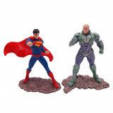 Cumpara ieftin Set doua figurine IdeallStore&reg;, Superman vs Lex Luthor, plastic, editie de colectie, 11 cm
