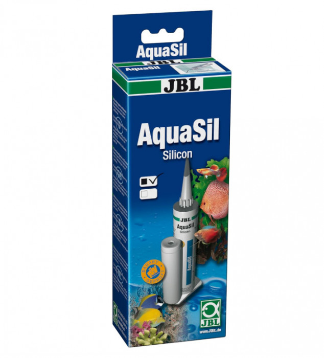 Silicon special pentru acvarii si terarii JBL AquaSil 80 ml negru - RESIGILAT