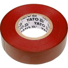 Banda electroizolanta PVC 19 mm x 20 m x 0.13 mm rosie YATO