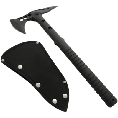 Topor Ideallstore&amp;reg;, Tactical Spirit, otel inoxidabil, negru, 40 cm, teaca inclusa foto