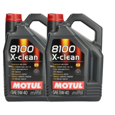 Pachet 10 litri ulei Motul 8100 X-Clean+ 5W40 , Protectie avansata si performanta pentru motoare moderne foto