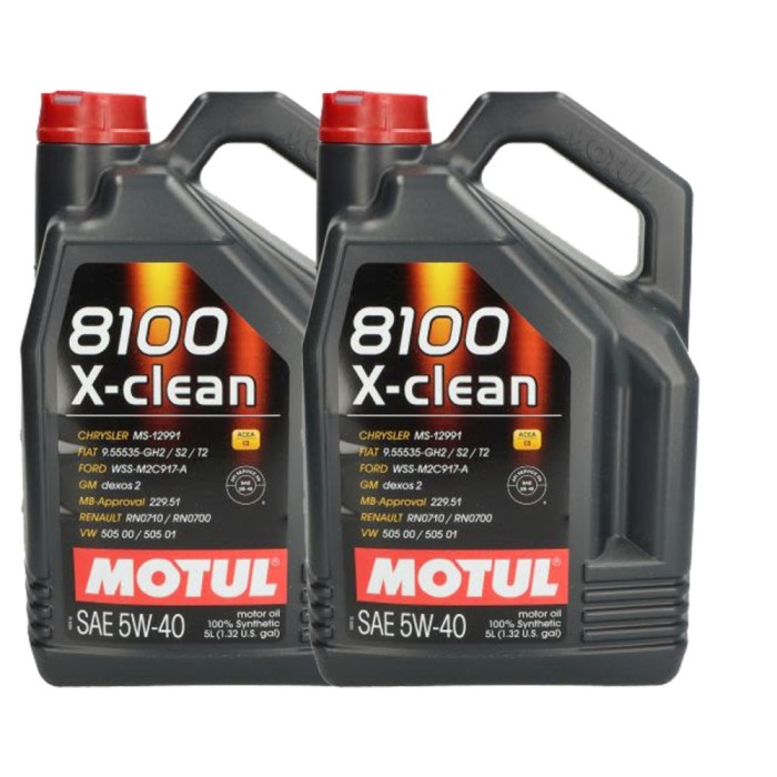 Pachet 10 litri ulei Motul 8100 X-Clean+ 5W40 , Protectie avansata si performanta pentru motoare moderne