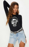 Cumpara ieftin Bluza dama neagra - Dali - The Watcher - S, THEICONIC