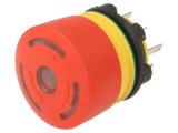 Comutator Siguranță EAO 22mm 2 NC + NO cu LED Roșu