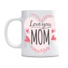 Cana alba personalizata &quot;Te iubesc mama&quot;, INOVATIX&reg;. 330ml, Oem