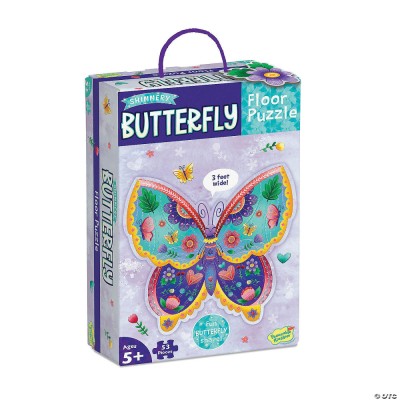 Puzzle de podea in forma de fluture Butterfly Floor Puzzle foto