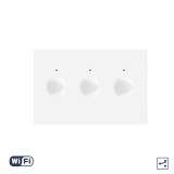 Modul Intrerupator Triplu Cap Scara / Cruce Wi-Fi cu Touch LIVOLO, standard italian &ndash; Serie Noua, Alb SmartElectro IntelligentHouse