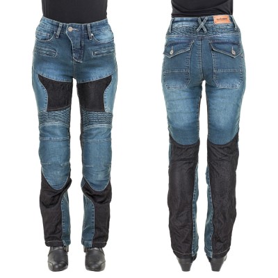 Pantaloni Moto Femei Jeans W-TEC Bolftyna, XL foto