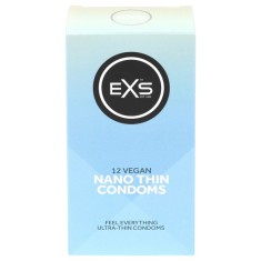 Prezervative vegane ultra subtiri EXS Nano Thin 12 buc