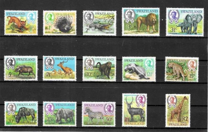 SWAZILAND 1969 FAUNA ANIMALE SALBATICE