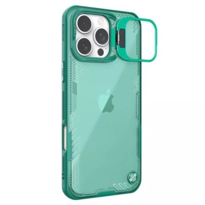 Husa pentru iPhone 16 Pro - Nillkin Iceblade Prop (with Camera Cutout) - Green foto