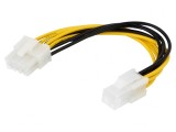 Cablu Alimentare ATX P4 la EPS 8pin 0,15m, Akyga