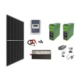 Sistem OFF-GRID complet 740W pe 24V cu baterii si invertor SINUS PUR 3000W 24