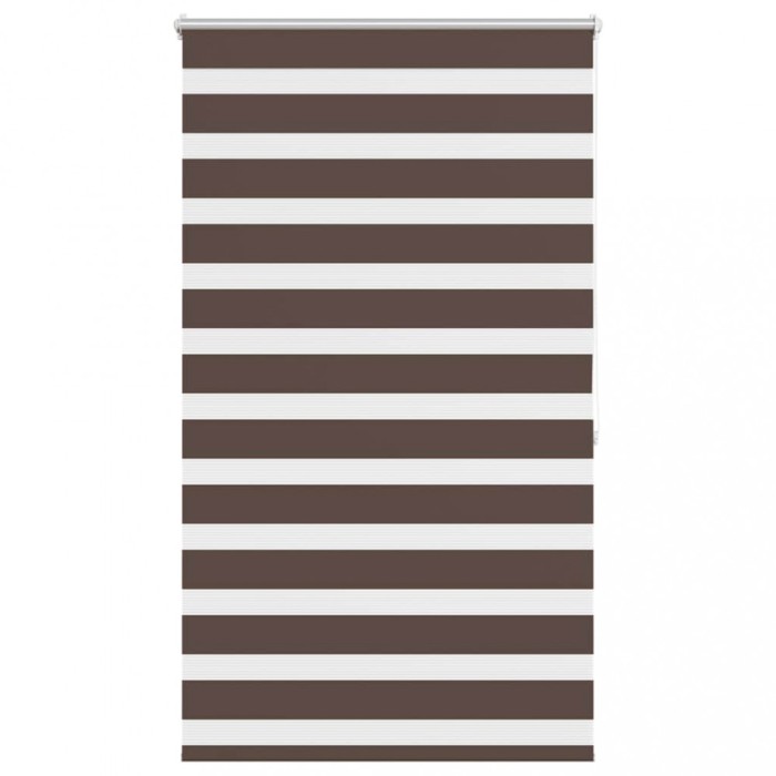 Jaluzea tip zebra, 100 x 175 cm, cafeniu