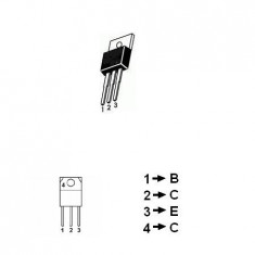 TRANZISTOR NPN PUTERE RF 60V 6A 18.5W 27MHZ foto