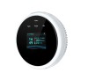 Senzor detector de gaz Wi-Fi, pentru detectare scurgere de gaze, Smart Control, Display LCD, Semnal luminos si acustic, Culoare Alb, Oem