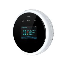 Senzor detector de gaz Wi-Fi, pentru detectare scurgere de gaze, Smart Control, Display LCD, Semnal luminos si acustic, Culoare Alb