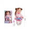 Papusa interactiva, cu Doua Cozi, LunaBebe Drink Wet Baby, 35 cm