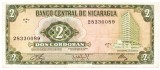 Nicaragua 2 Cordobas 1972 P-121 Seria 28330089
