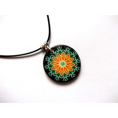 Colier lemn cu mandala 45961