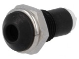 Montură LED 3mm Metal Negru Convex