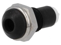 Montură LED 3mm Metal Negru Convex
