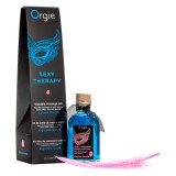 Masaj - Orgie Terapie Sexy Set (ulei de masaj, pana, ghid Masaj cu Buzele) cu Aroma de Vata de Zahar pentru Masaj cu Buzele