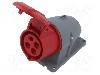 Conector alimentare AC, IEC 60309, IP44, {{Curent nominal}}, 460V, 4 pini, AMPHENOL - 2CMA193110R1000