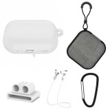 Cumpara ieftin Set extins 5 in 1 pentru protectia castilor Apple Airpods Pro generatia 2, culoarea alba