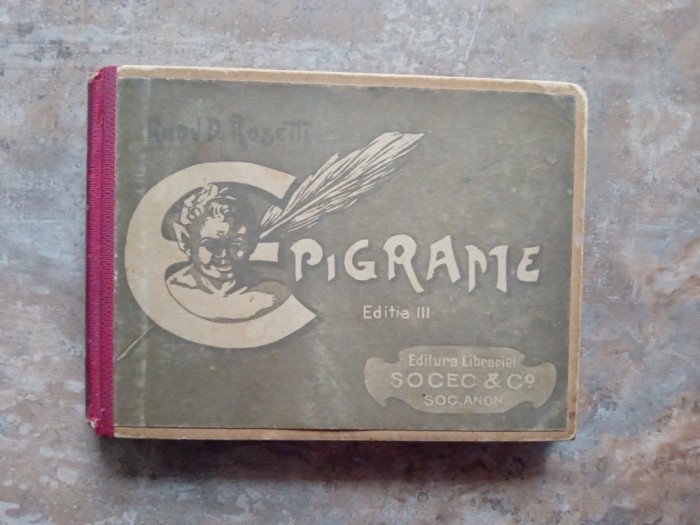 Radu D. Rosetti - Epigrame, 1921