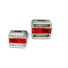 Lampa stop LED SMD patrata stanga si dreapta camion duba remorca tractor 10x9,5x3,5cm &reg; ALM