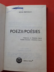 POEZII POESIES ? Mihai Eminescu Editie bilingva foto