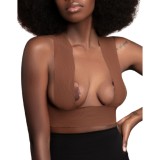 BYE-BRA - BODY TAPE 5 M X 6.5 CM + 3 PAIRS OF NIPPLE COVERS BROWN, BYE BRA - TAPES