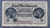 5 ReichsMark ND (1940-1945) Germania / mark seria 4577971