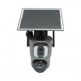 Camera supraveghere cu lentila duala 6MP, 4G, WIFI 2.4 GHz cu panou solar, baterie 13500 mAh, PTZ control, senzor miscare, detectie umana PIR, smart I