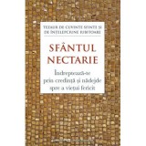 Indrepteaza‑te prin credinta si nadejde spre a vietui fericit. Tezaur de cuvinte sfinte si de intelepciune iubitoare - Sfantul Nectarie de Eghina