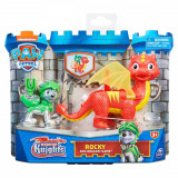 Set minifigurine cu dragon, Paw Patrol Rescue Knights, Rocky 20135264