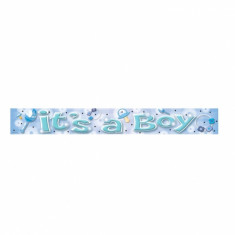 Banner decorativ petrecere 3.63 m, It&amp;#039;s a boy, Amscan 992962, 1 buc foto