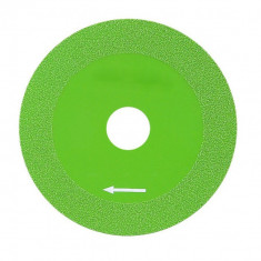 Disc de taiere cu diamant, 100 mm, Pentru sticla/marmura, Verde