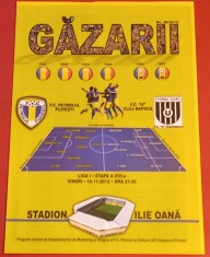 Program meci fotbal PETROLUL PLOIESTI - UNIVERSITATEA CLUJ (16.11.2012)