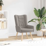 vidaXL Fotoliu de relaxare Gri taupe 63 x 67 x 94 cm țesătură